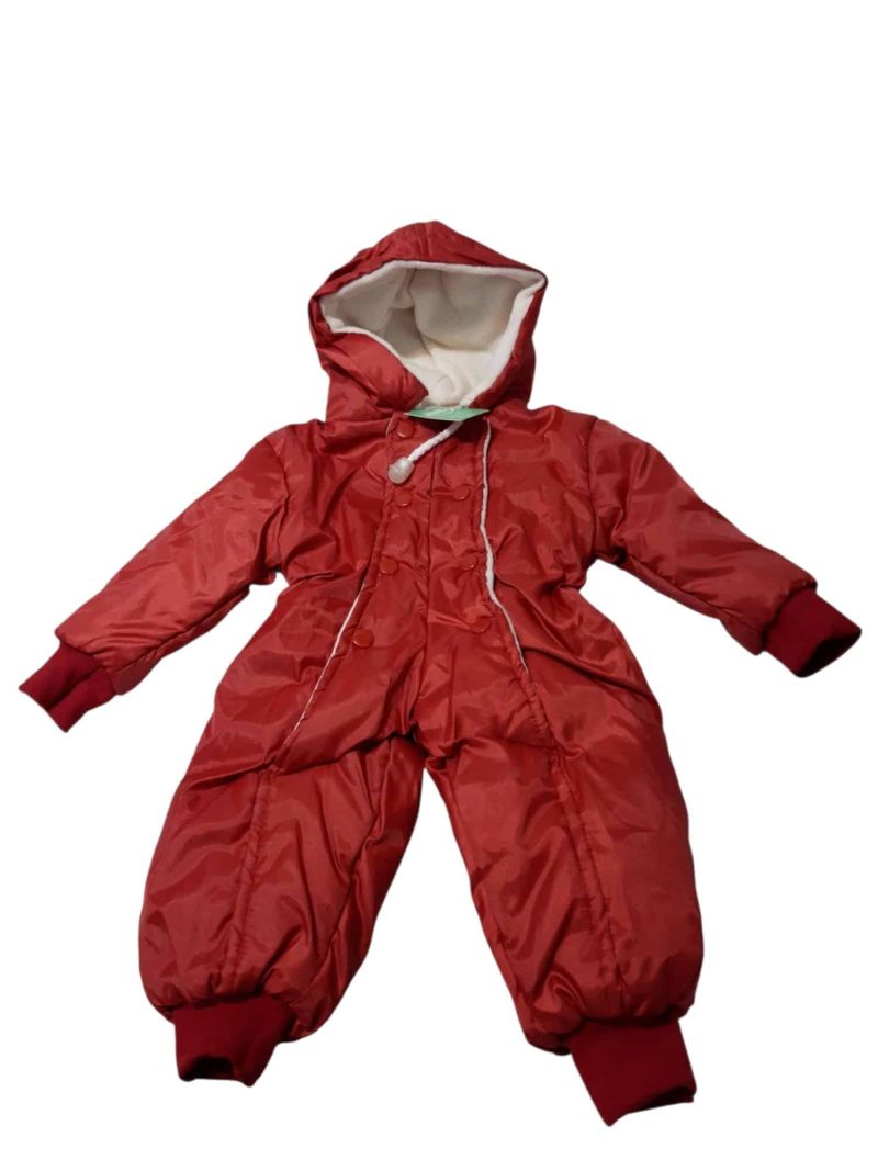 ENTERITO ASTRONAUTA NYLON ROJO INT POLAR BCO 1 T0/3M APROX