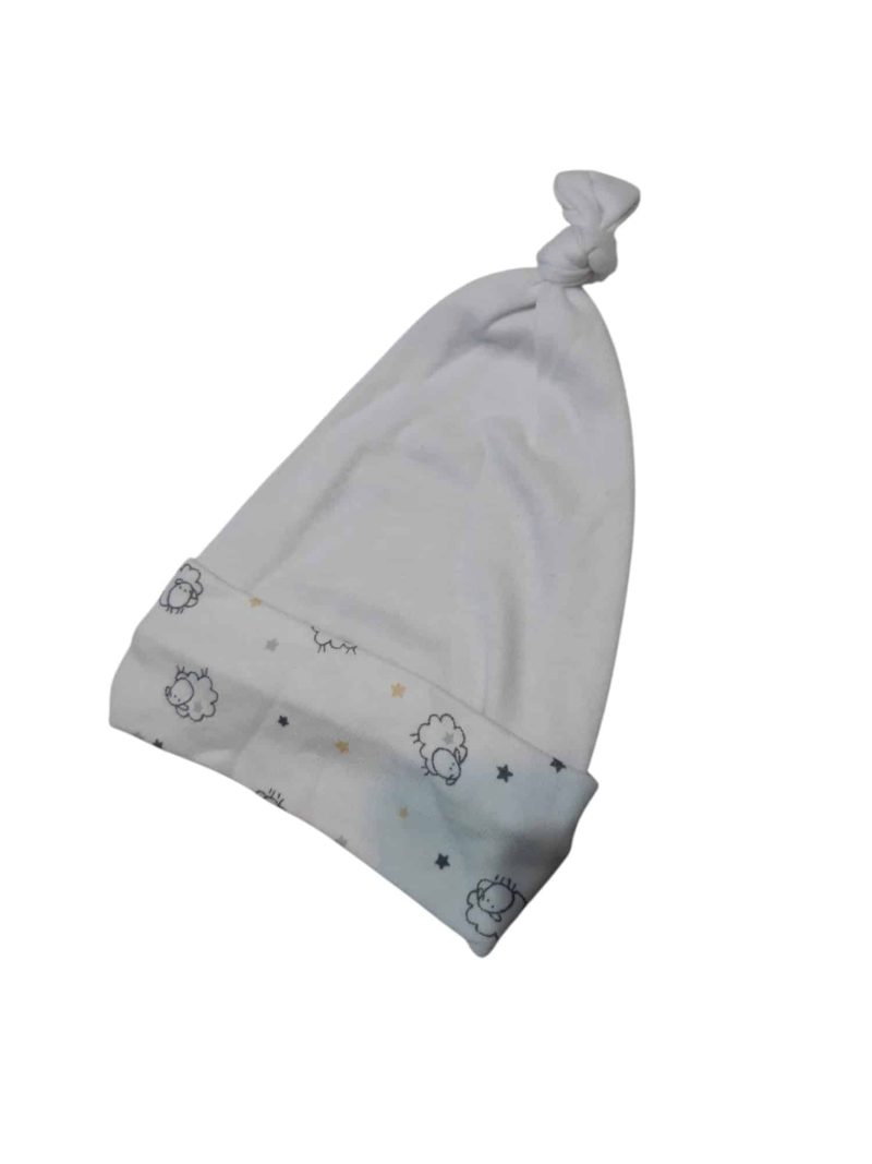 GORRO NUDITO ALG BCO OVEJAS