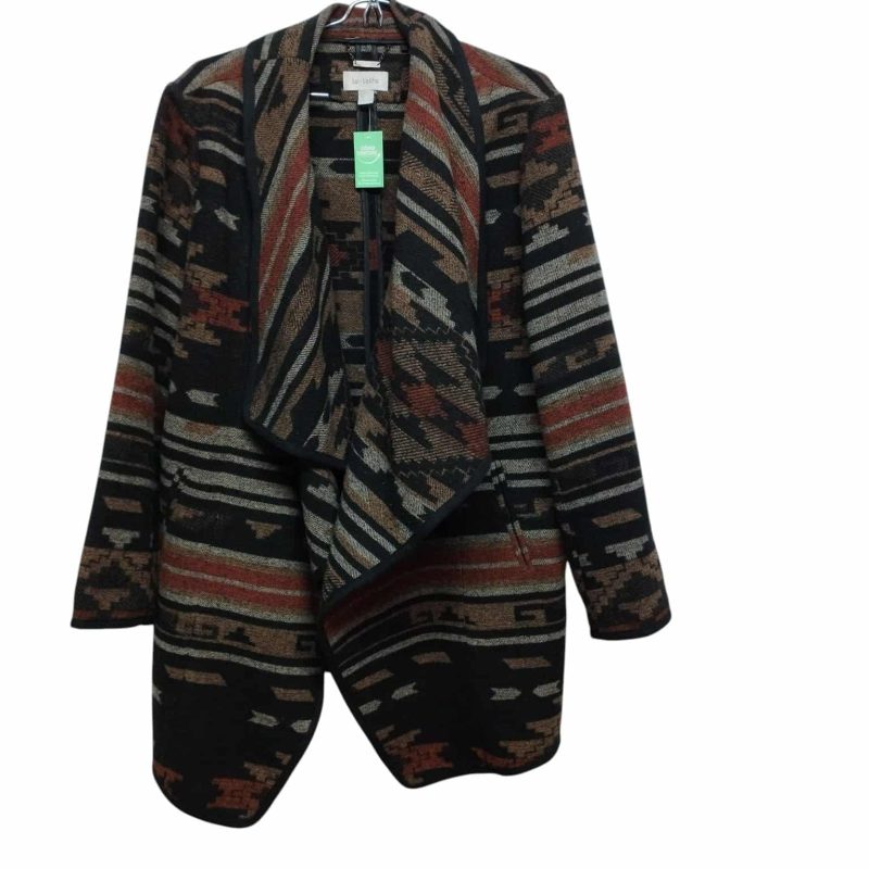 CHAQUETA TEJIDA NEGRO MARRON NARANJA LOLITA T L