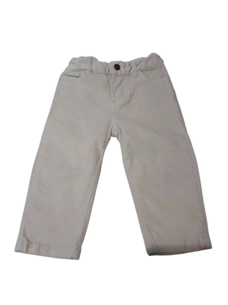 PANTALON DE PANA CREMITA BAS T18M
