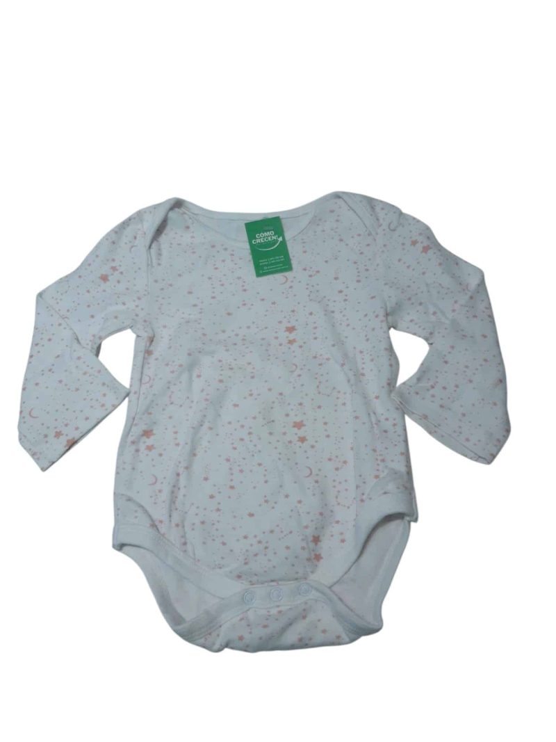 BODY ALG BCO ESTRELLITAS ROSA BRONZINI T18/24M