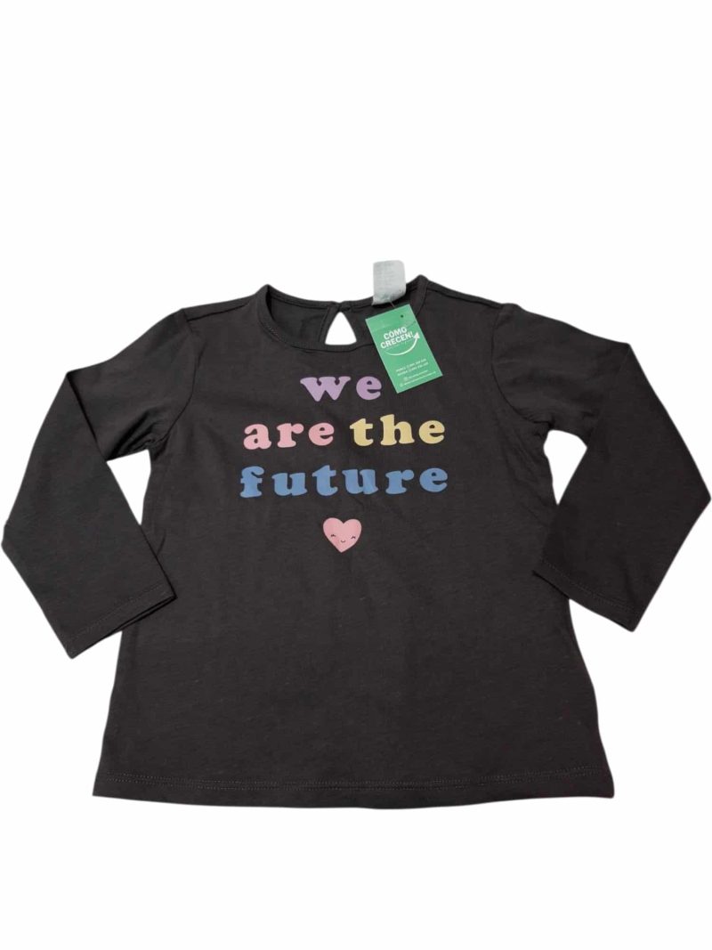 REMERA GRIS H&M T12/18M WE ARE