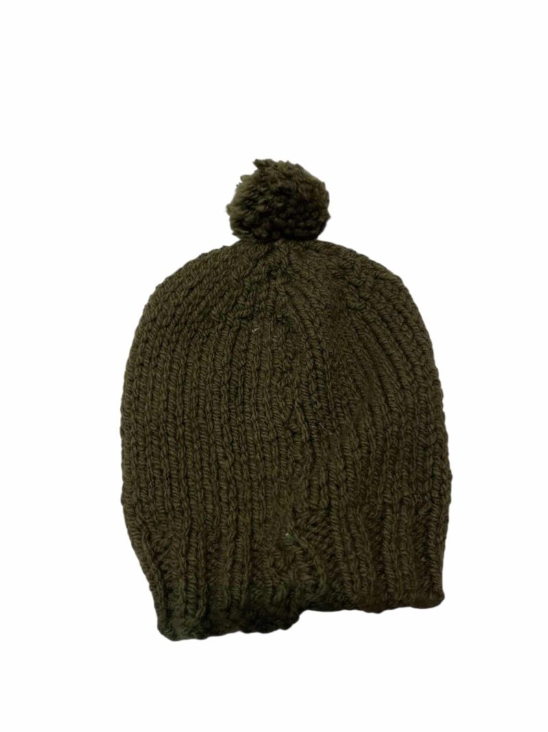 GORRO LANA VERDE POMPON