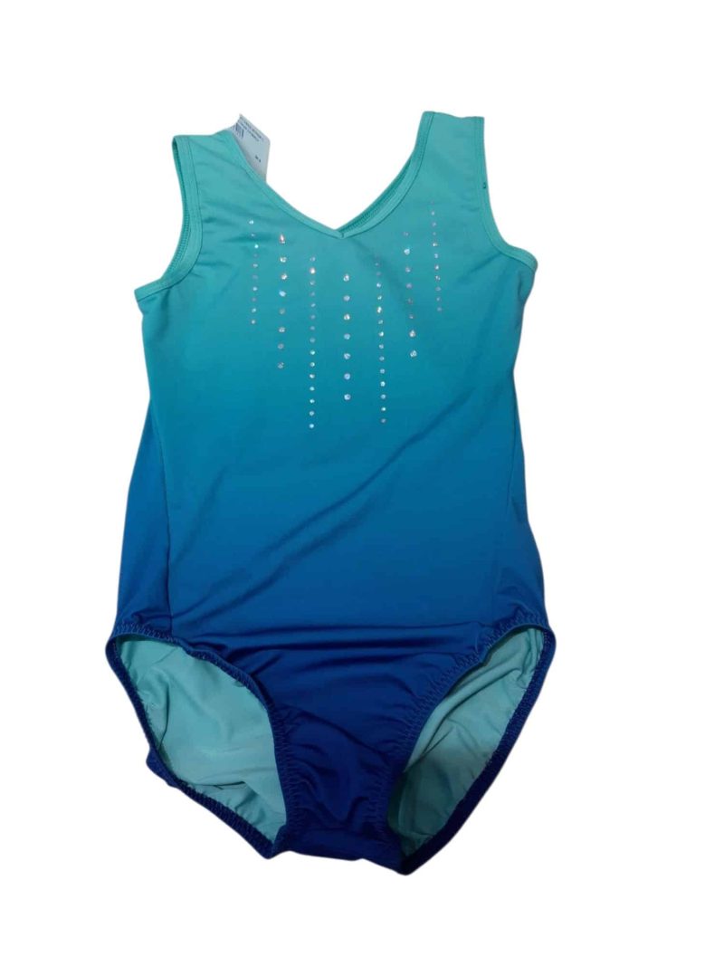 MALLA PARA BALLET O BAILE DEGRADE CELESTE BRILLOS T8/10AP SIN MARCA