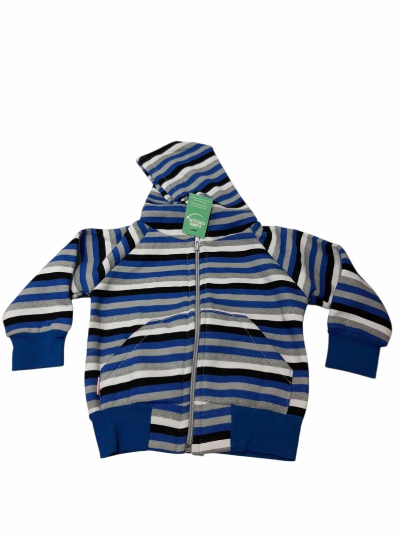 CAMPERA ALG RAYAS GRIS NEGRO AZUL BCO INT POLAT T2
