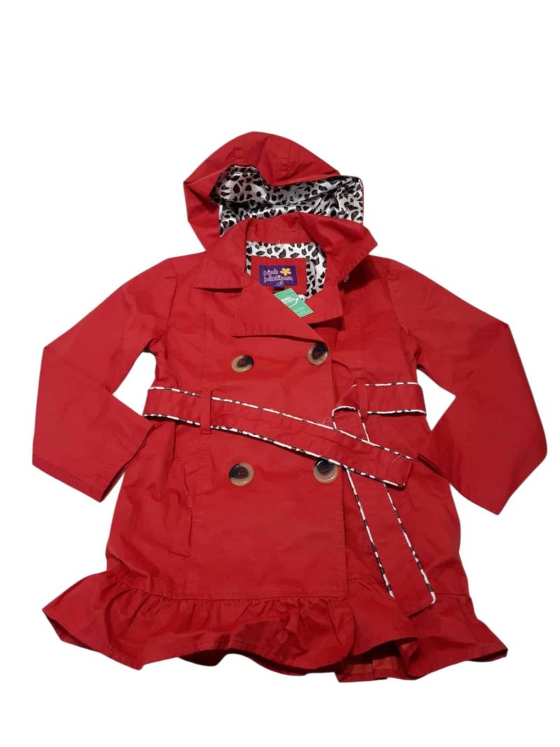 PARKA IMPERMEABLE ROJA PINK T5/6