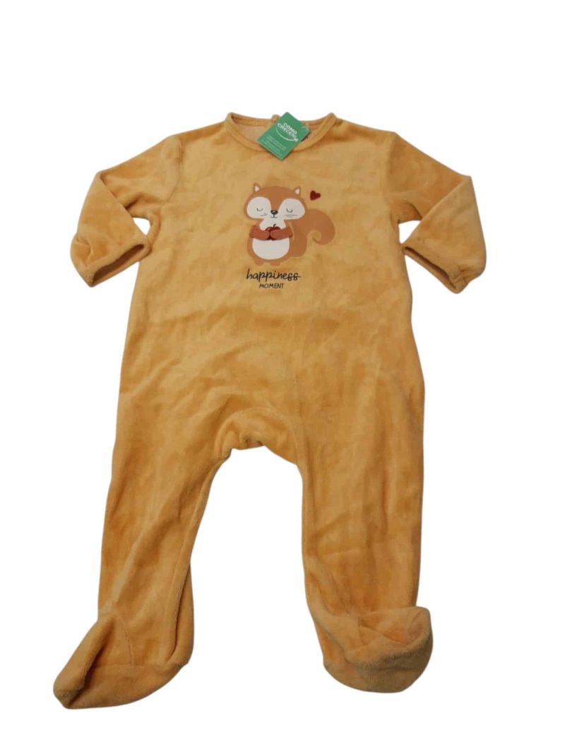 PIJAMA PIEL DURAZNO AMARILLA ZORRO HAPPINESS MOMENT KIABI T9M