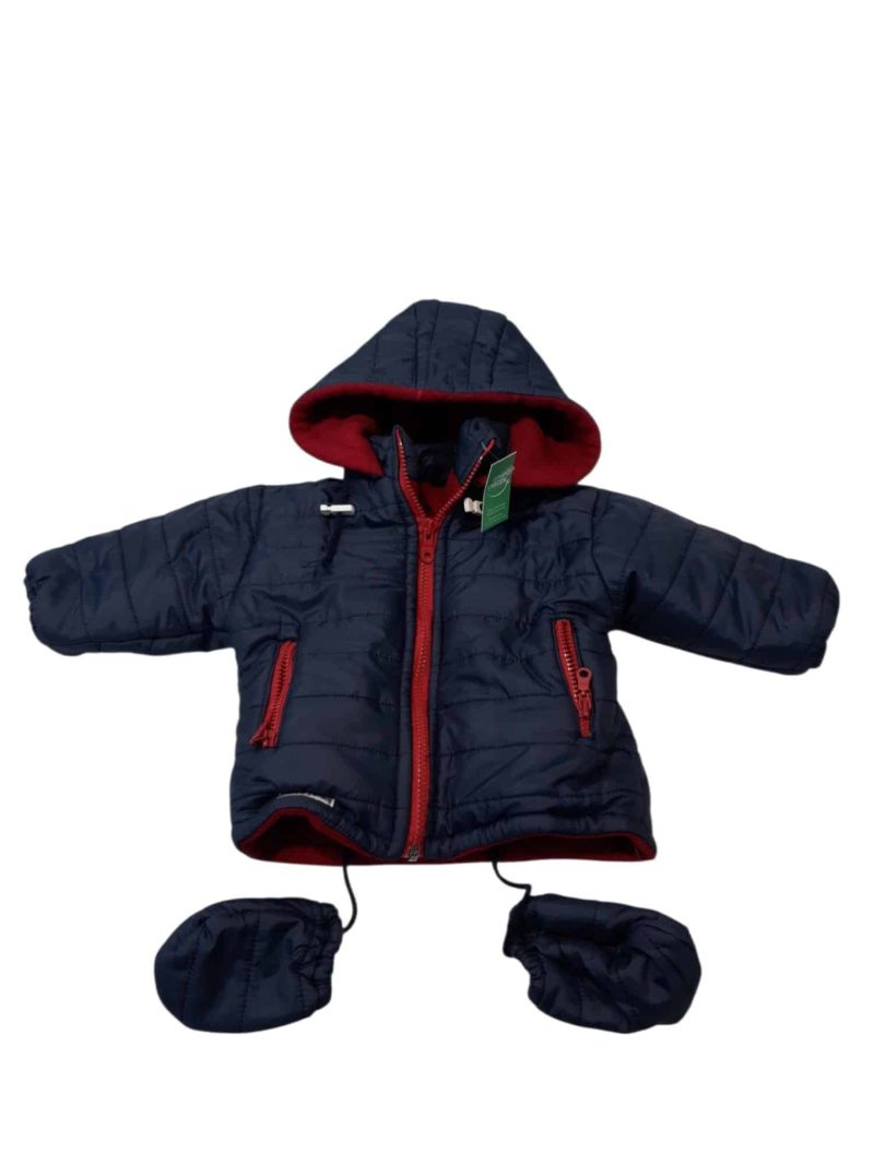 CAMPERA AZUL INT POLAR ROJO PETITE POMME T9M APROX