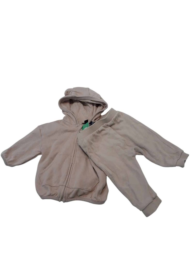 CONJ ALG BEIGE CAMPERA Y JOGG KIABI T9M