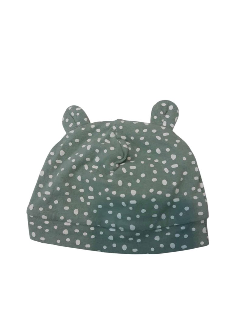 GORRO ALG VERDE PUNTOS LANCOS OREJITAS
