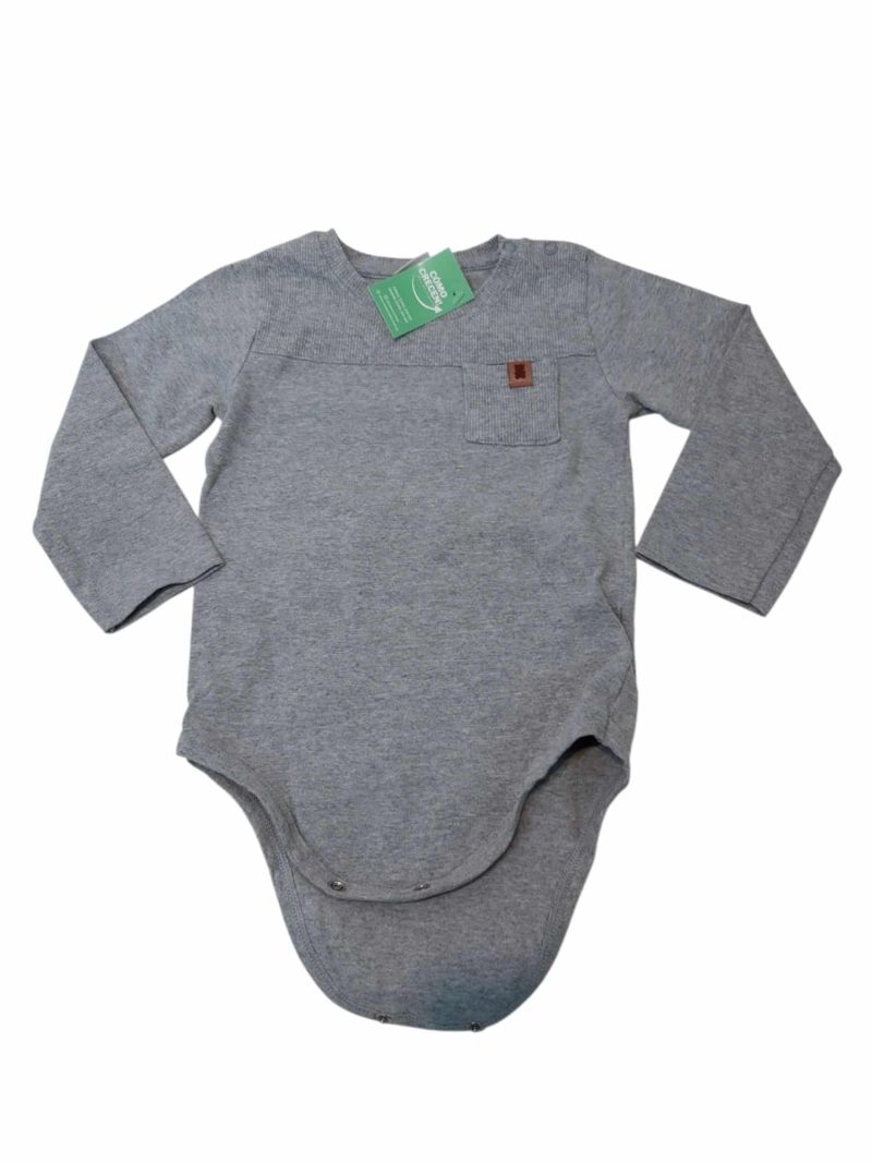 BODY GRIS LISO BOLSILLO TEDDY BOOM T12/18M