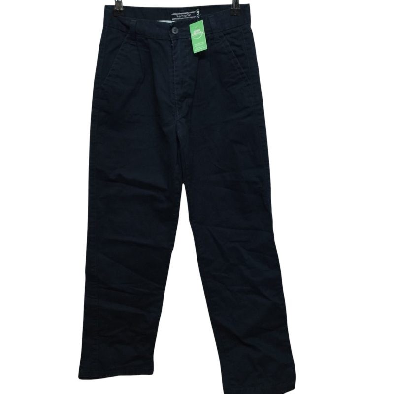 PANTALON GABARDINA AZUL PINZAS KEVINGSTON T14