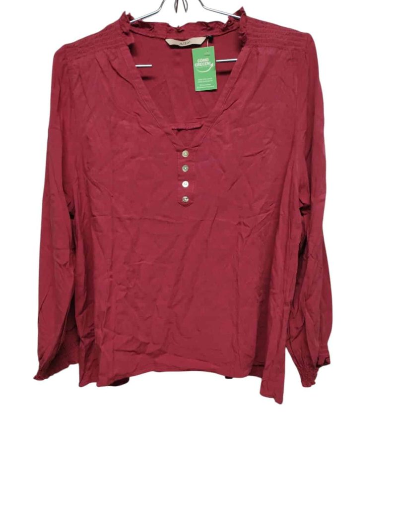 BLUSA ROSADA OSCURO BOTONCITOS ALLIE L
