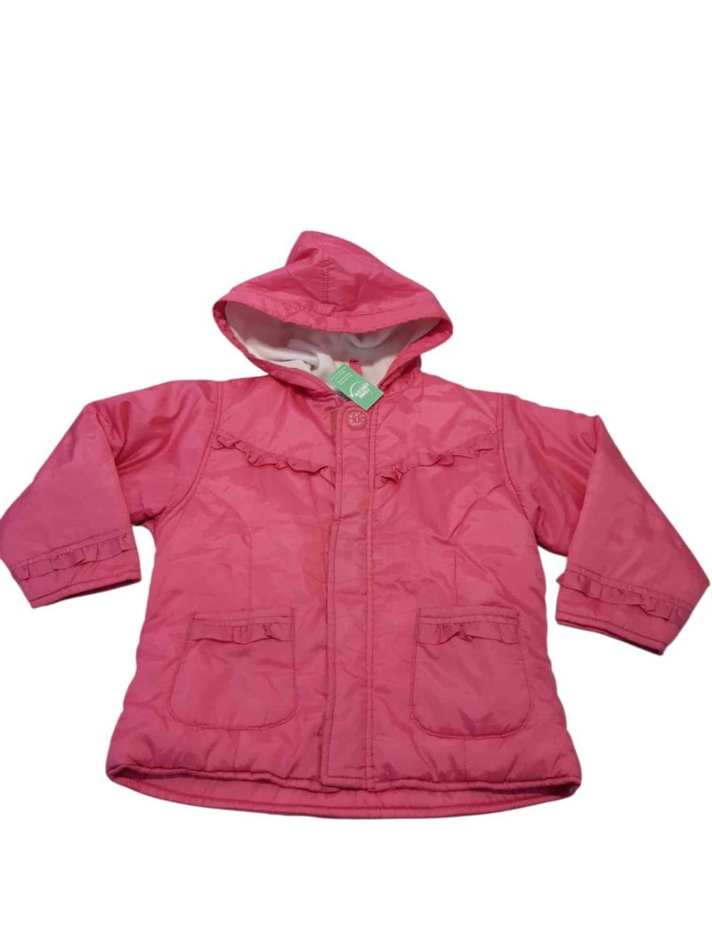 CAMPERA ROSADA CAPUCHA FORR POLAR BLANCO THE BENDER & CO T6 AP