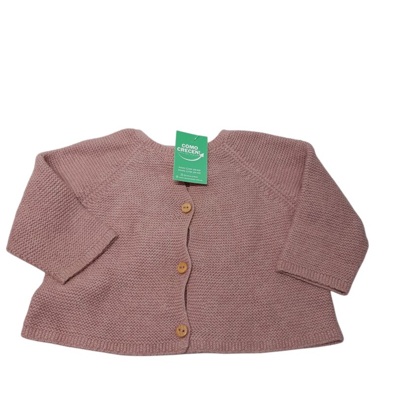 SACO HILO ROSA BOTONES ZARA T1/3M