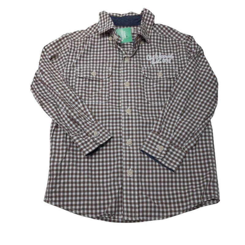 CAMISA CUADRILLE MARRON BCO OSHKOSH T4