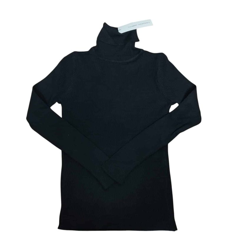 POLERA LANILLA BLANCA/NEGRA VA HASTA UN M - Imagen 2