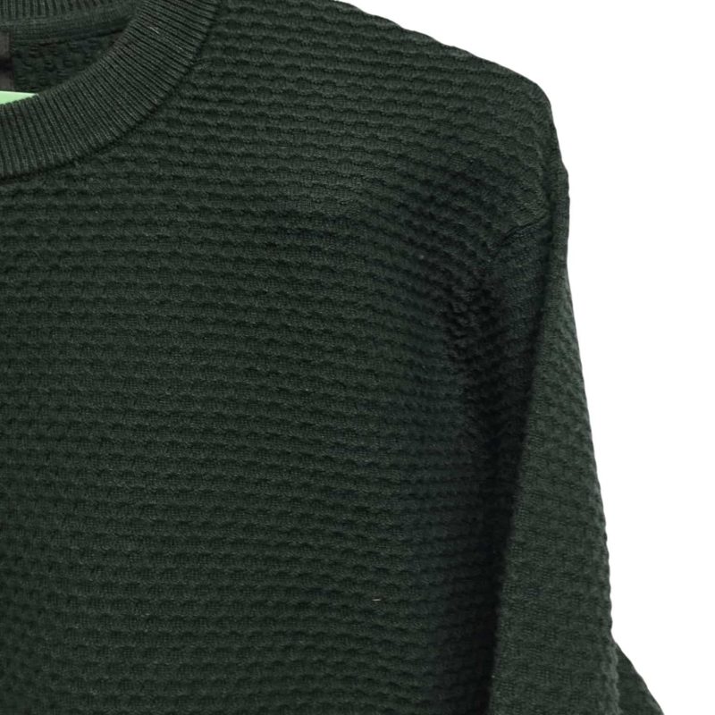 BUZO LANA VERDE CON RELIEVE H&M T XL - Imagen 2