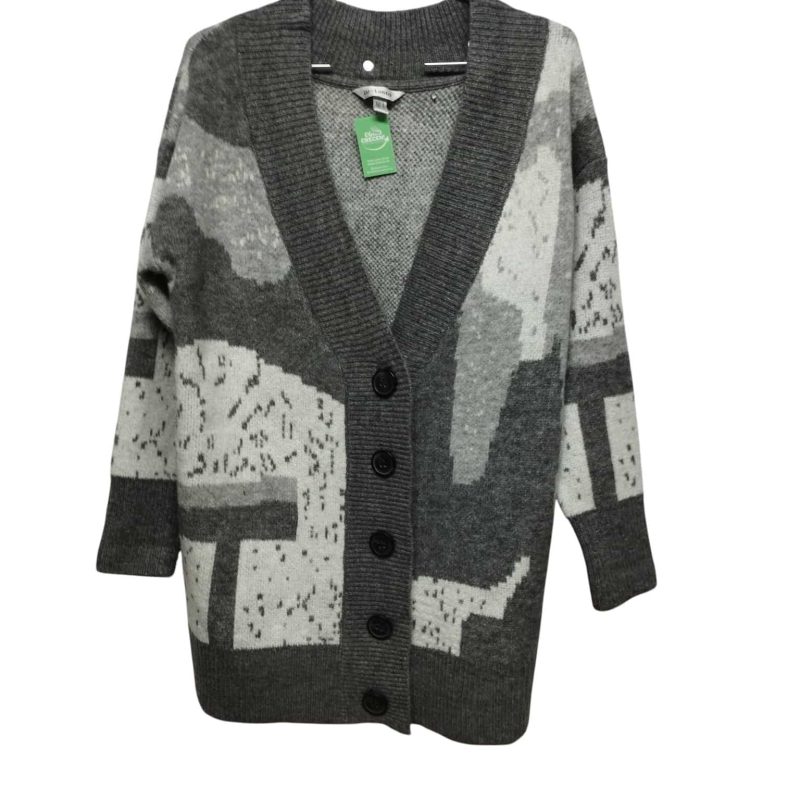 SACON TEJIDO GRIS BLANCO LOLITA TS GRANDE OVERSIZE