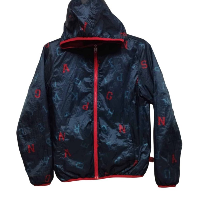 CAMPERA REVERSIBLE ROJA Y AZUL BENETTON T10/11 LIVIANA