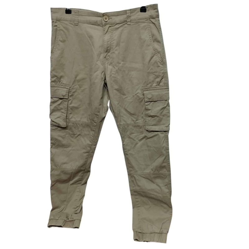 PANTALON GABARDINA CARGO BEIGE PUÑO ONLY & SONS T 32- M APROX