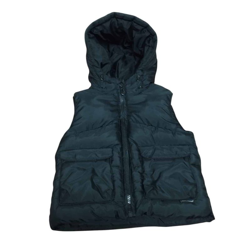 CHALECO INFLADO NEGRO ZARA T 12-18 M