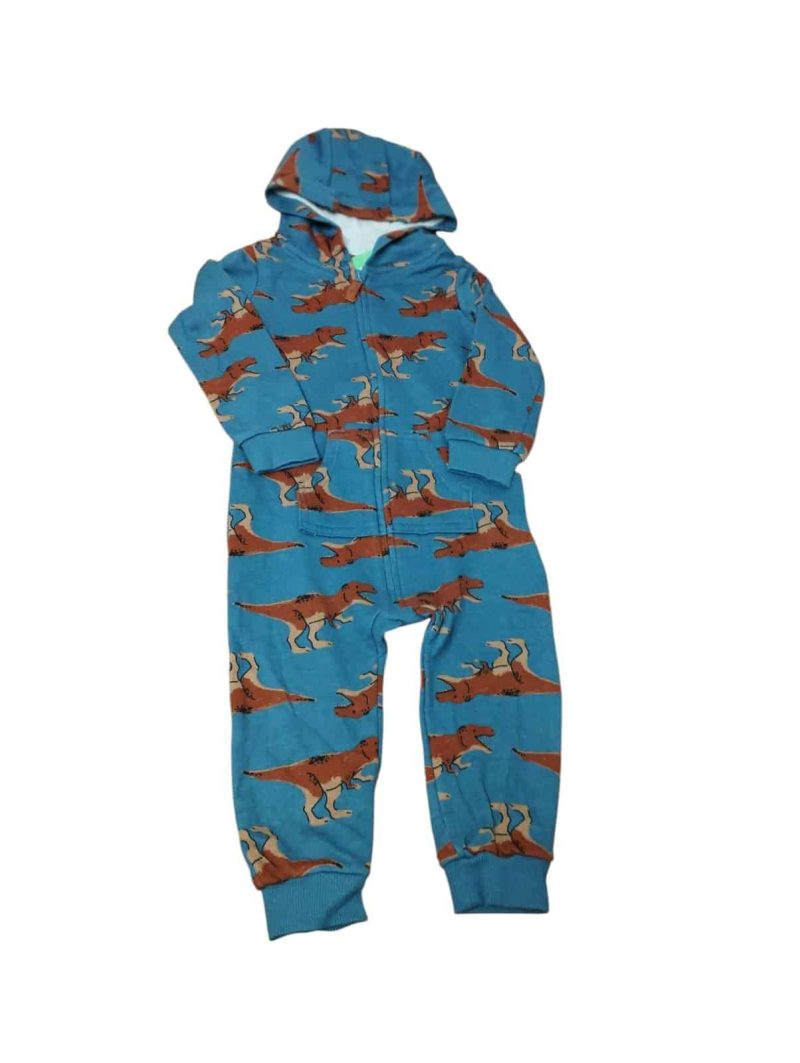 PIJAMA ENTERO ALG AZUL DINOSAURIOS MARRONES CARTERS 24 M