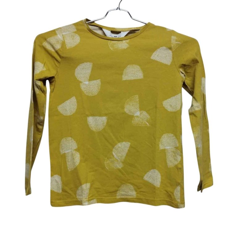REMERA AMARILLA SEMI ESFERAS H&M T6/8