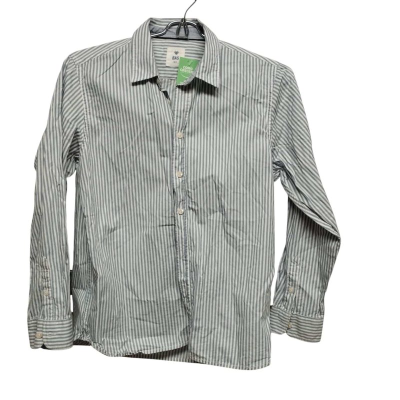 CAMISA RAY CELESTE BLANCO BAS T14