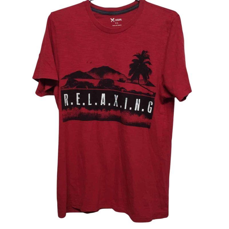 REMERA ROJA PALMERA CASUAL HERING TP