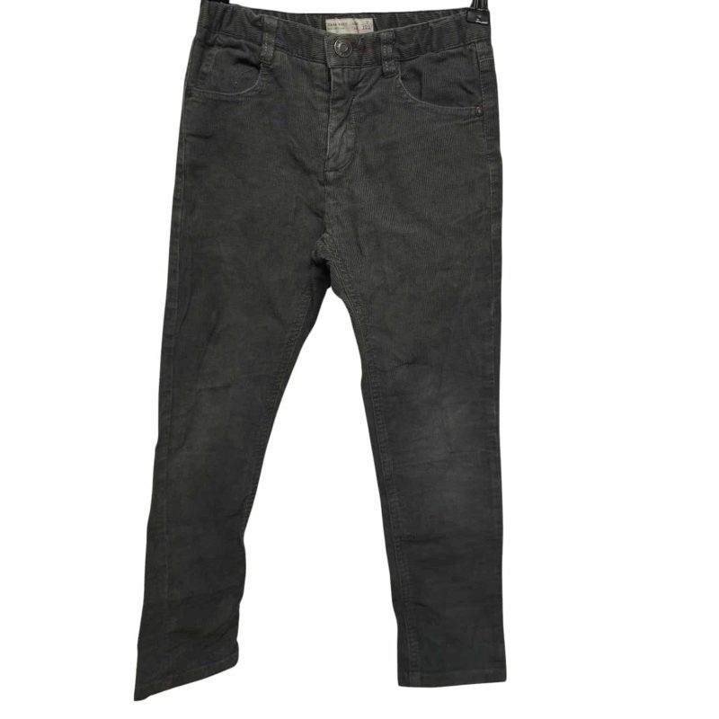 PANTALON PANA GRIS ZARA T7