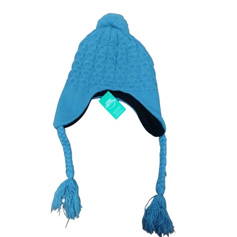 GORRO LANA CELESTE INT POLAR NEGRO CUBRE OREJA