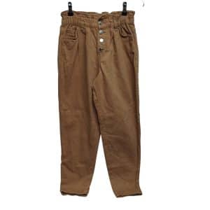 JEAN MOM MARRON ELASTIZADO  BOTONES ONLY T S