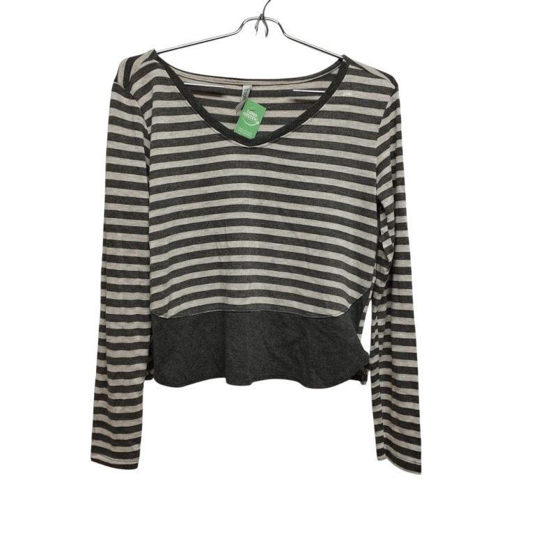 REMERA ESCOTE V RAY GRIS BLANCO BLUESTEEL TP