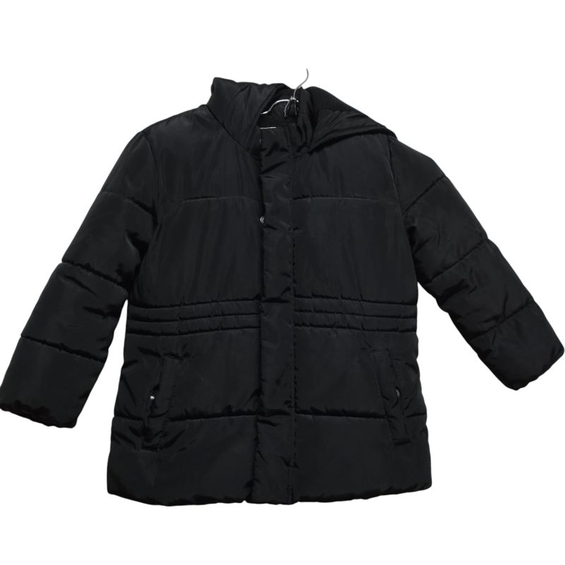 CAMPERA NYLON NEGRA FORRO POLAR CAPUCHA POIM T 5