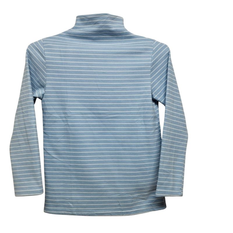 POLERA PIEL DURAZNO CELESTE RAYAS BCAS T 9-10