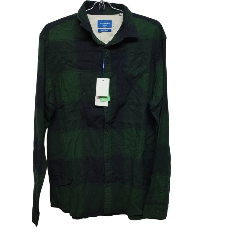 CAMISA VILLELA CUADRILLE AZUL VERDE JACK&JONES TL