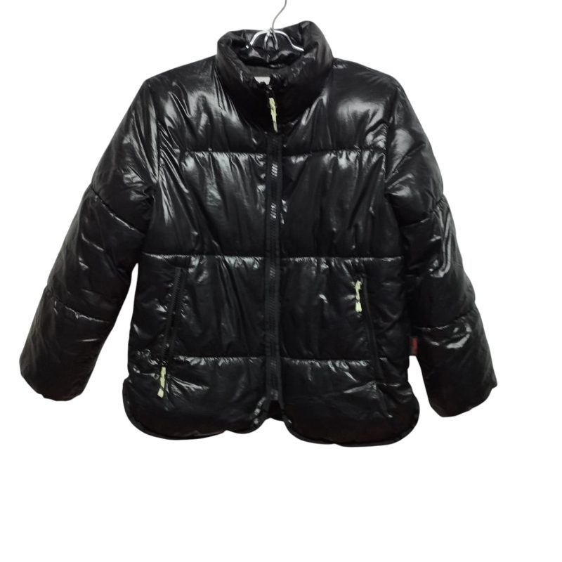 CAMPERA NEGRA BRILLOSA H&M THERMOLITE T9/10
