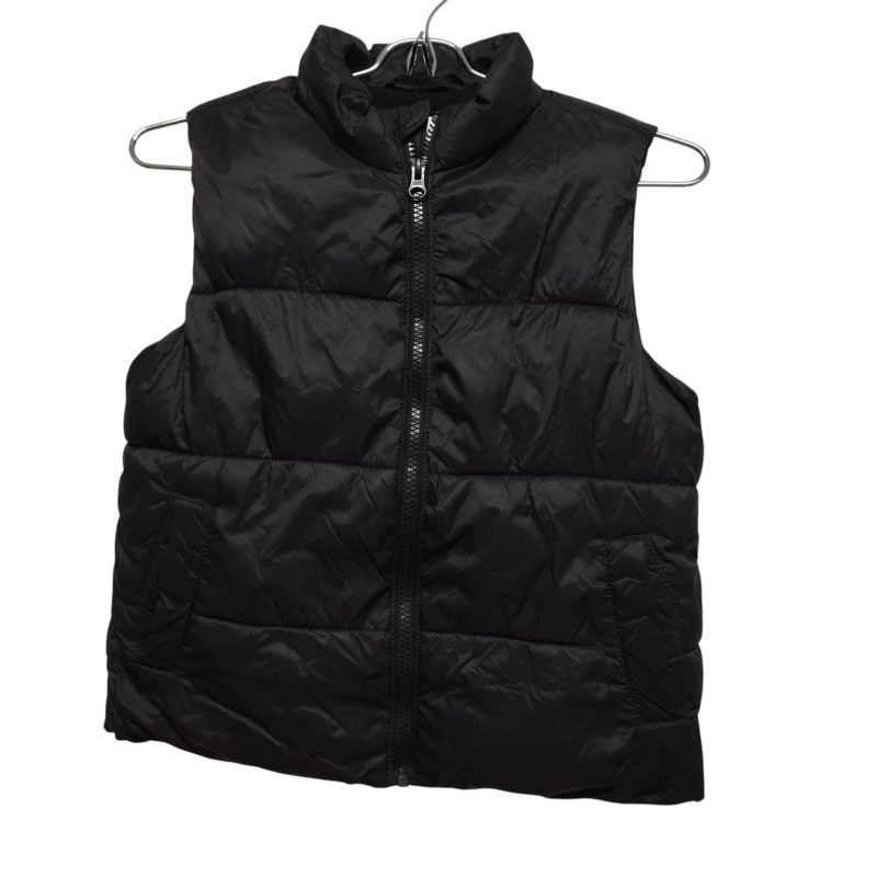 CHALECO NEGRO INFLADITO FORRADO POLAR OLD NAVY T6/7