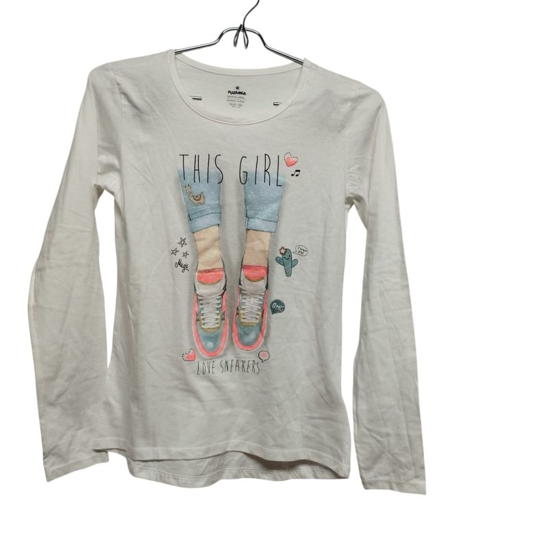 REMERA ALG BCO PIERNAS CHAMPIONES BRILLOS LOVE SNEAKERS FUZARKA 13/14