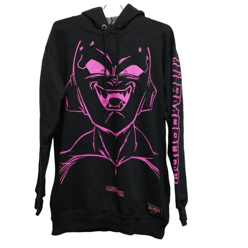 CANGURO ALG C FELPA NEGRO FUCSIA  LLAMARADA  T XL