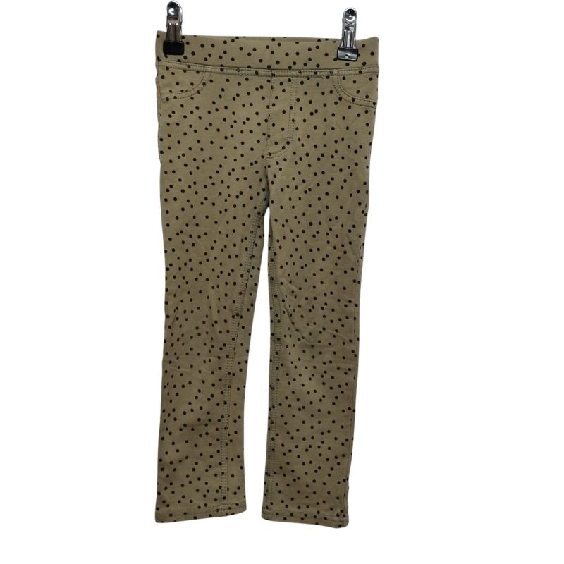 CALZA TIPO JEAN VERDE LUNARES NEGROS H&M T 3-4