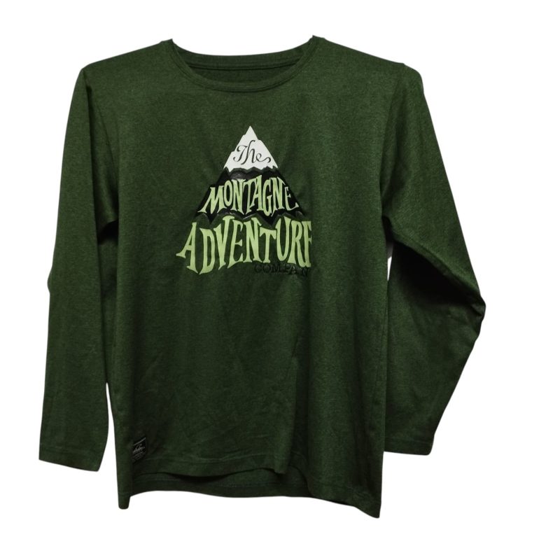 REMERA ALG VERDE MONTAGNE ADVENTURE T 12 AP