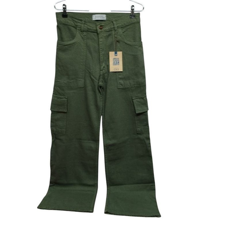 JEAN CARGO VERDE LETSO JEANS T 32 NUEVO
