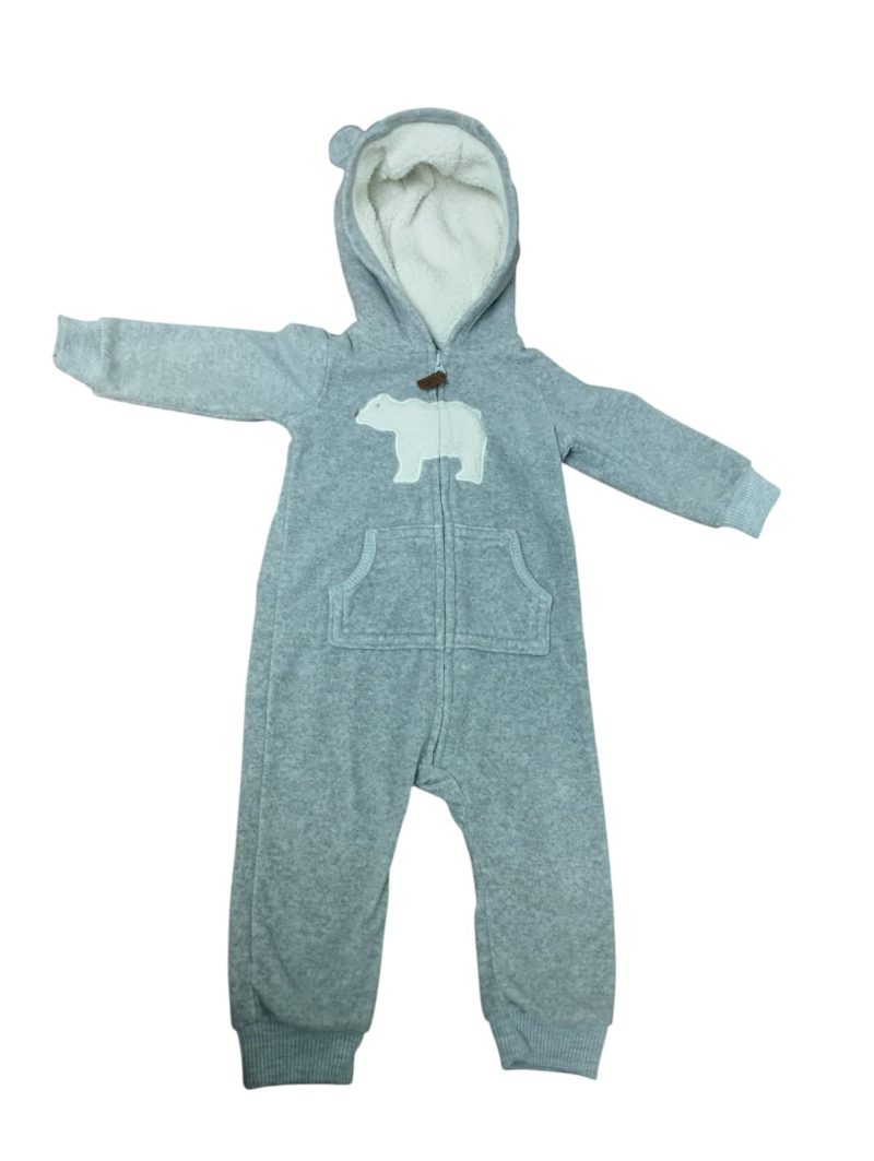 ENTERITO MICROPOLAR GRIS OSO POLAR CARTERS 12 M