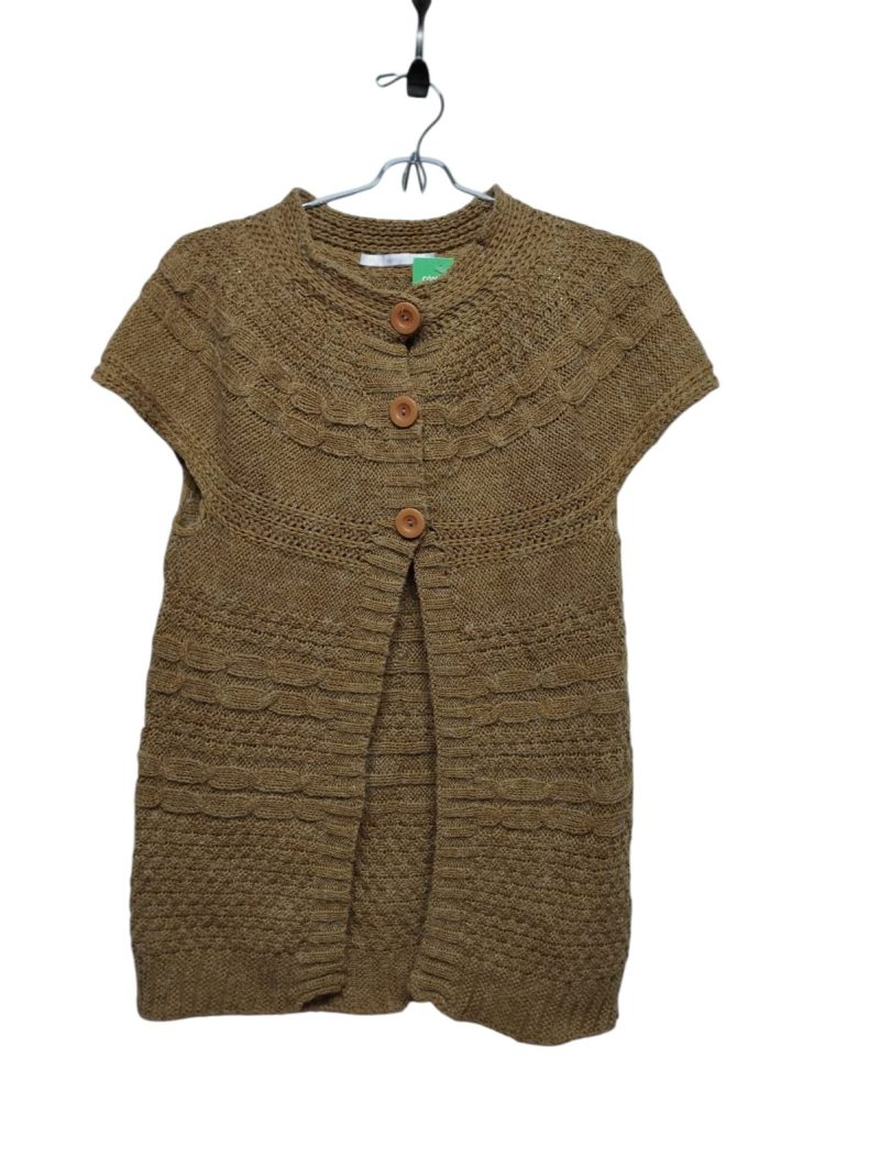 CHALECO MARRON CALADO MILMANIAS T S AP