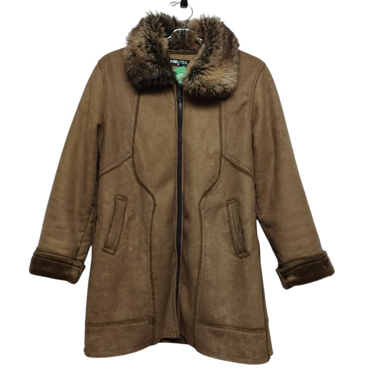 GAMULAN MARRON FORRADO PELUDITO CUELLO PIEL LOBOTEX TG