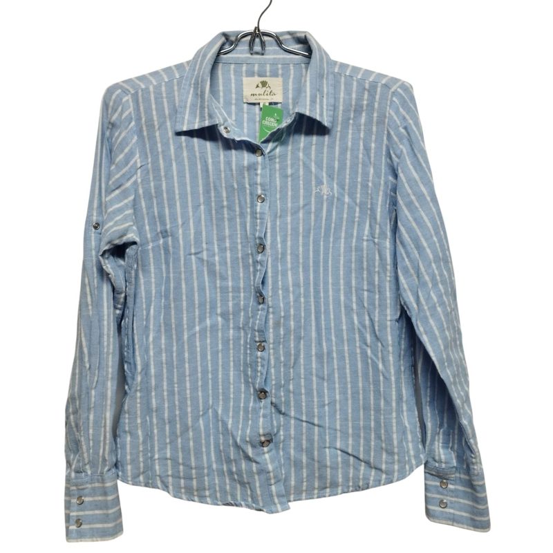 CAMISA CELESTE RAYAS BCAS MULITA T S