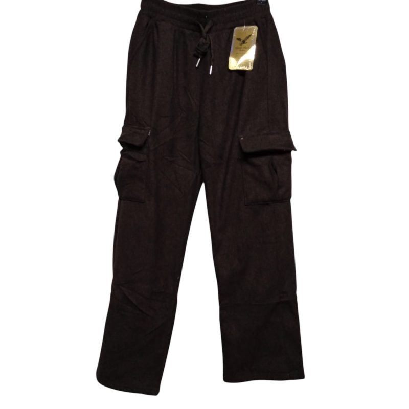 PANTALON DEPORTIVO CARGO CON PELUCHE POR DENTRO TS/M