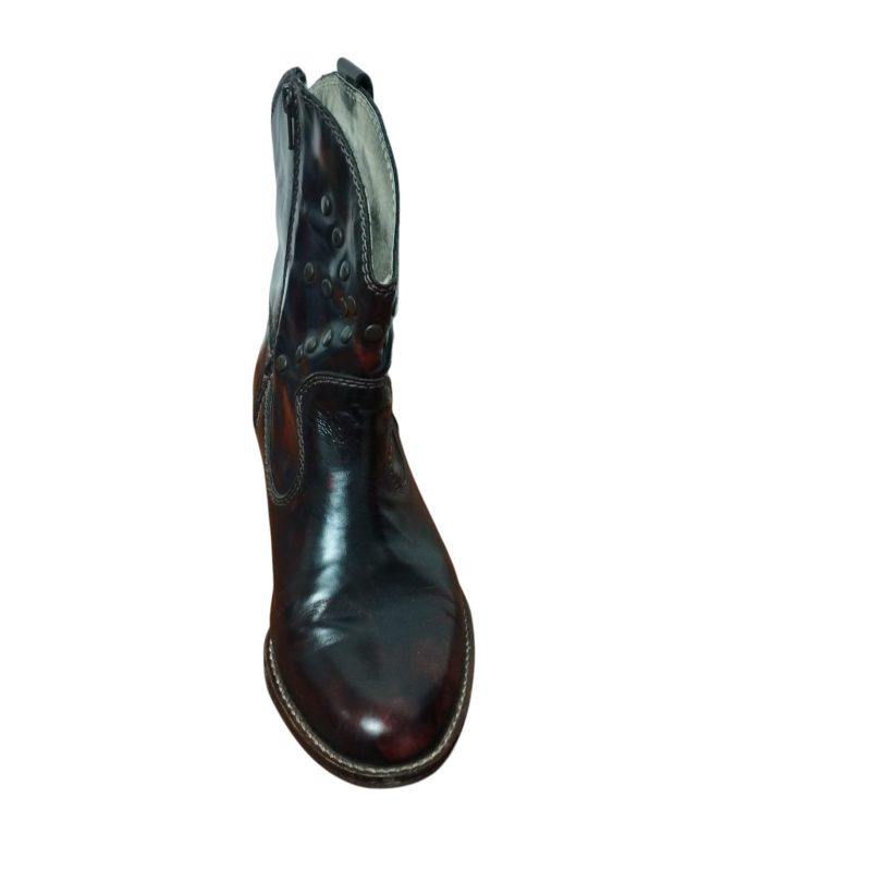 BOTAS VAQUERAS CUERO BORDO TACHAS T 39 AP RASP - Imagen 2